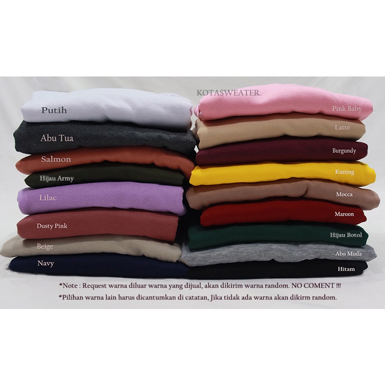 KotaSweater Sweaterpolos Basic Keep Searching Size M-XXL ( Pria & Wanita )-WARNA LAIN DI NOTE