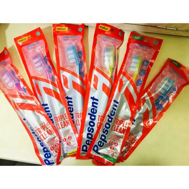 Sikat gigi pepsodent ,ciptaden   soft & medium