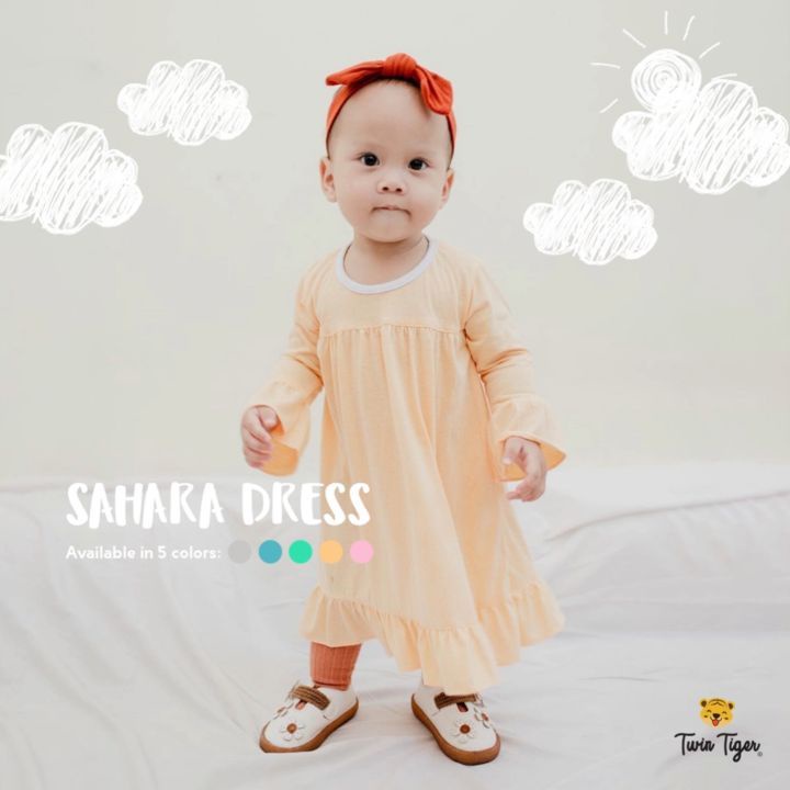 Twin Tiger Baby Sahara Dress Gamis Anak Perempuan 6-36 Bulan