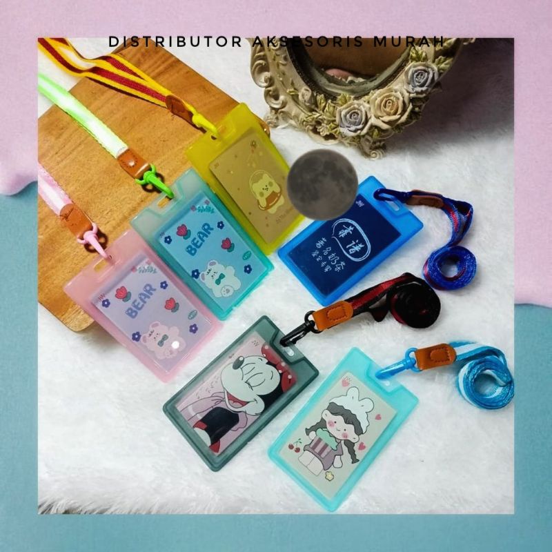 

ID card transparan/ID card tali 2 warna/tanda pengenal