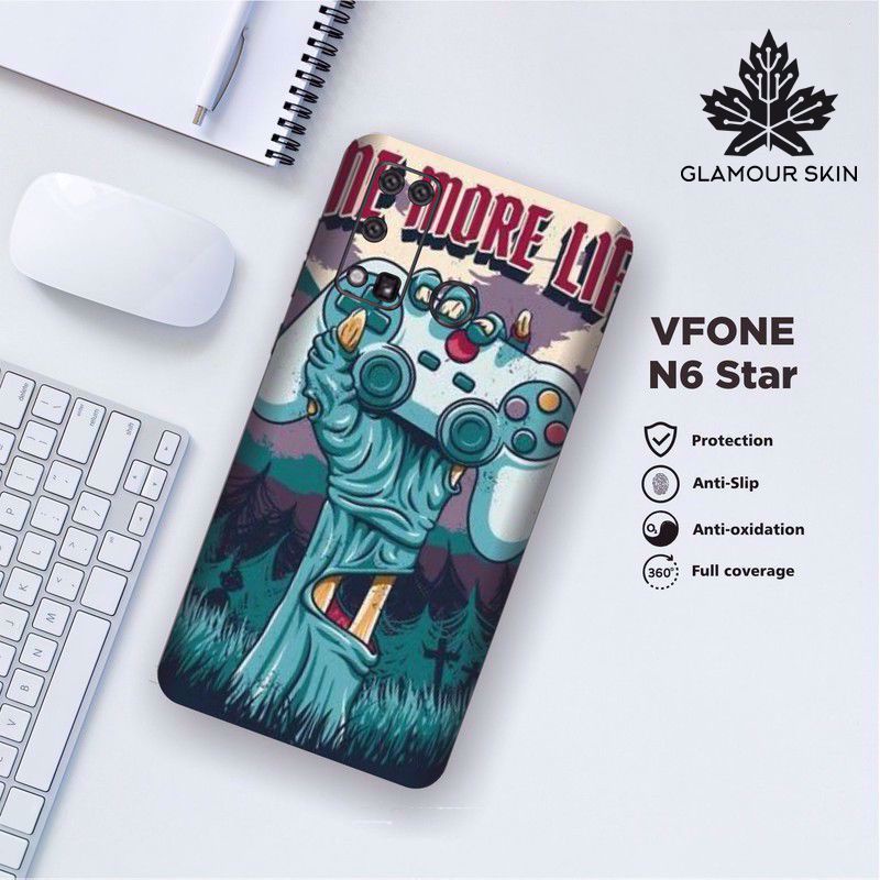 *(Dapat2PCS)* VFONE N6 STAR Garskin Case/Stiker Protector Motif HAND