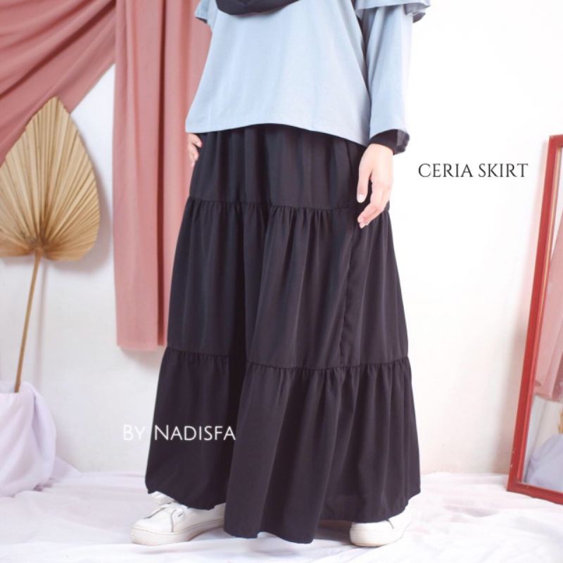 CERIA SKIRT UMPAK POLOS