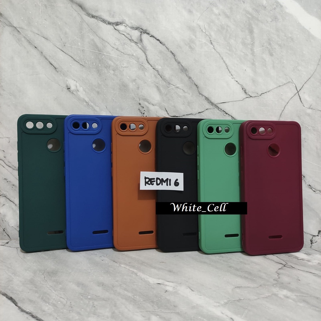 SoftCase ProCamera Silicon Matte Case Full Cover Redmi 4 Prime Redmi 4X Redmi 5 Redmi 6 Redmi 6 Pro Mi A2 Lite Redmi 7 Redmi Note 3 Mi 8 Lite Xiaomi Mi 8 Mi 9 White_Cell