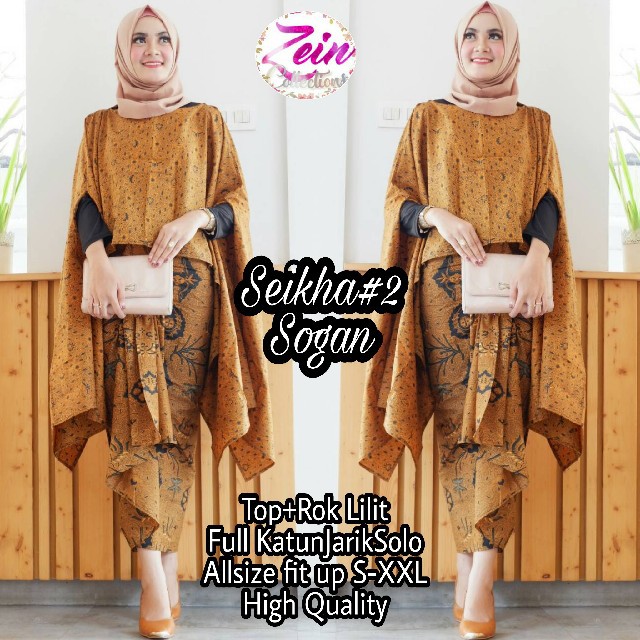  Seikha  2 sogan ORI ZEIN setelan kebaya casual kebaya cape 