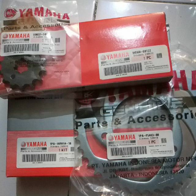 Gir Set Rantai Roda Kit Yamaha Vixion New 1PA WF01A 10