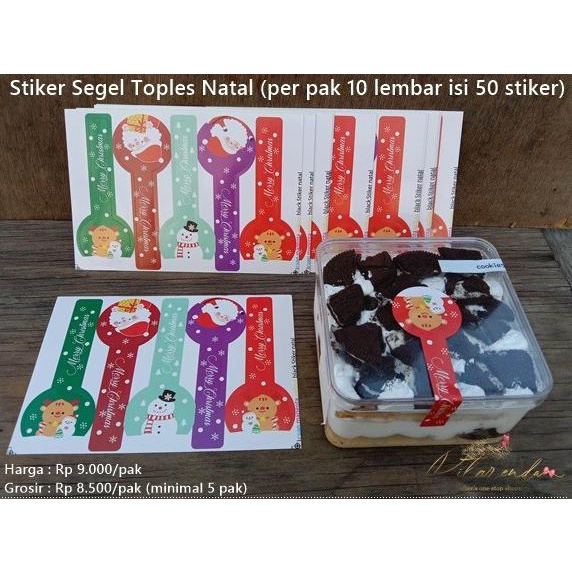 

GNATL-179 : Stiker Segel Toples Natal (per pak 10 lbr isi 50 stiker) pitar33 Ayo Beli