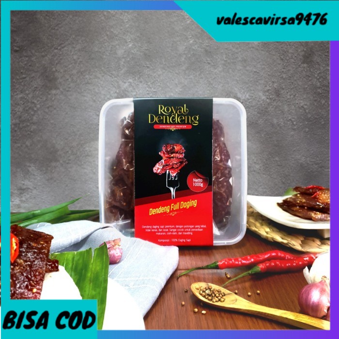 

⭐BISA COD⭐ Royal Dendeng Full Daging Sapi Premium Enak Lezat Bergizi 1kg (1000gr)