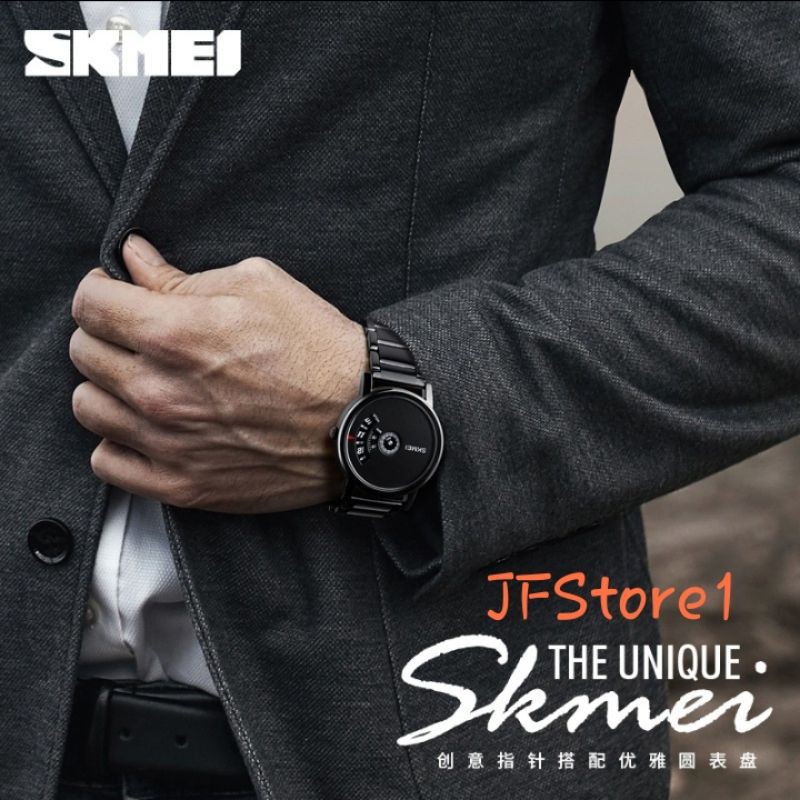 Jam Tangan Pria SKMEI 1260 rantai || Jam Tangan Elegan dan Keren || Jam Tangan Cowok dan Cewek