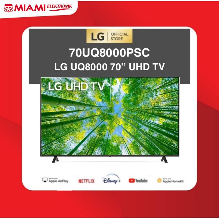 2022 LG 70UQ8000PSC / 70UQ8000 70” UHD 4K Smart TV ThinQ