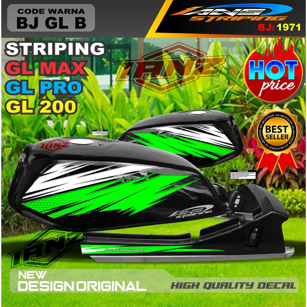 COSTUM STIKER MOTOR GL MAX GL PRO GL 100 / STRIPING MOTOR GL TERBARU / STIKER MOTOR TERMURAH / STRIPING GL MAX / STIKER GL PRO / STIKER MOTOR