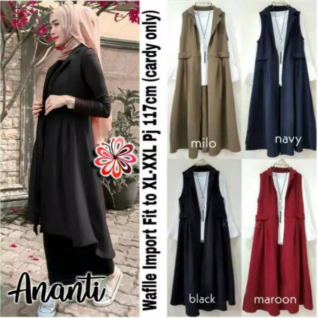 VGN CARDY ANANTY / LONG OUTER / CARDINGAN WANITA/ CARDINGAN IMPORT / CARDY TERBARU