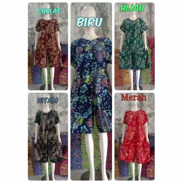 Setelan Kulot Jumbo Batik Cap