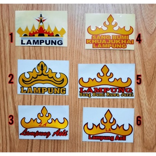 Stiker Sticker Logo Siger Lampung Asli Permanemt Isi 2 Sticker Shopee Indonesia