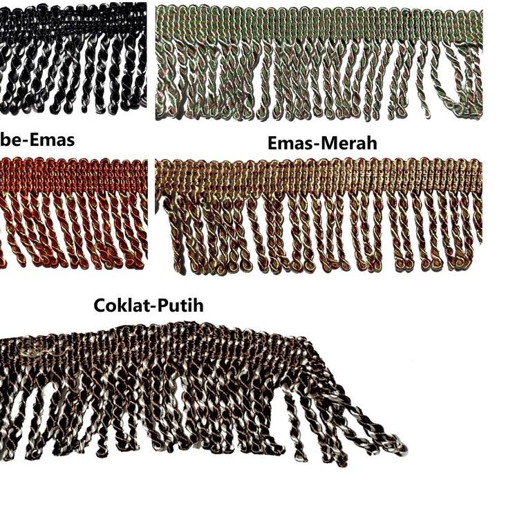 ⅍ Renda Rumbai Tambang Sajadah 6 cm @15 meter ☪