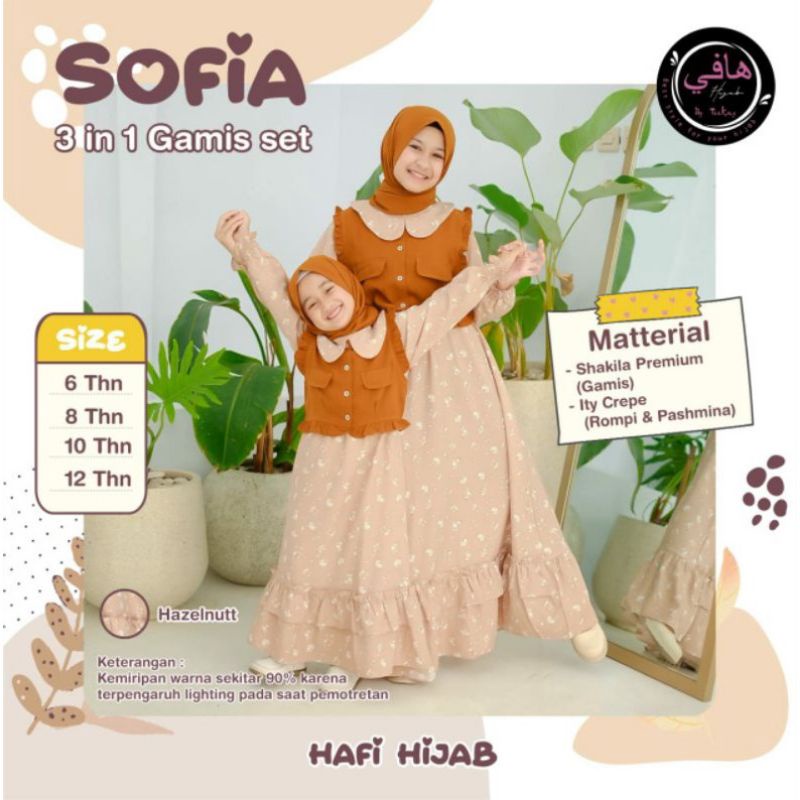 Gamis Sofia 3in1 By Hafi Hijab 6-12T