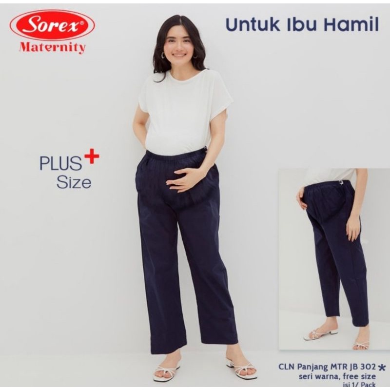 Sorex Maternity Pants Celana Ibu Hamil Plus Size Freesize (JB302)