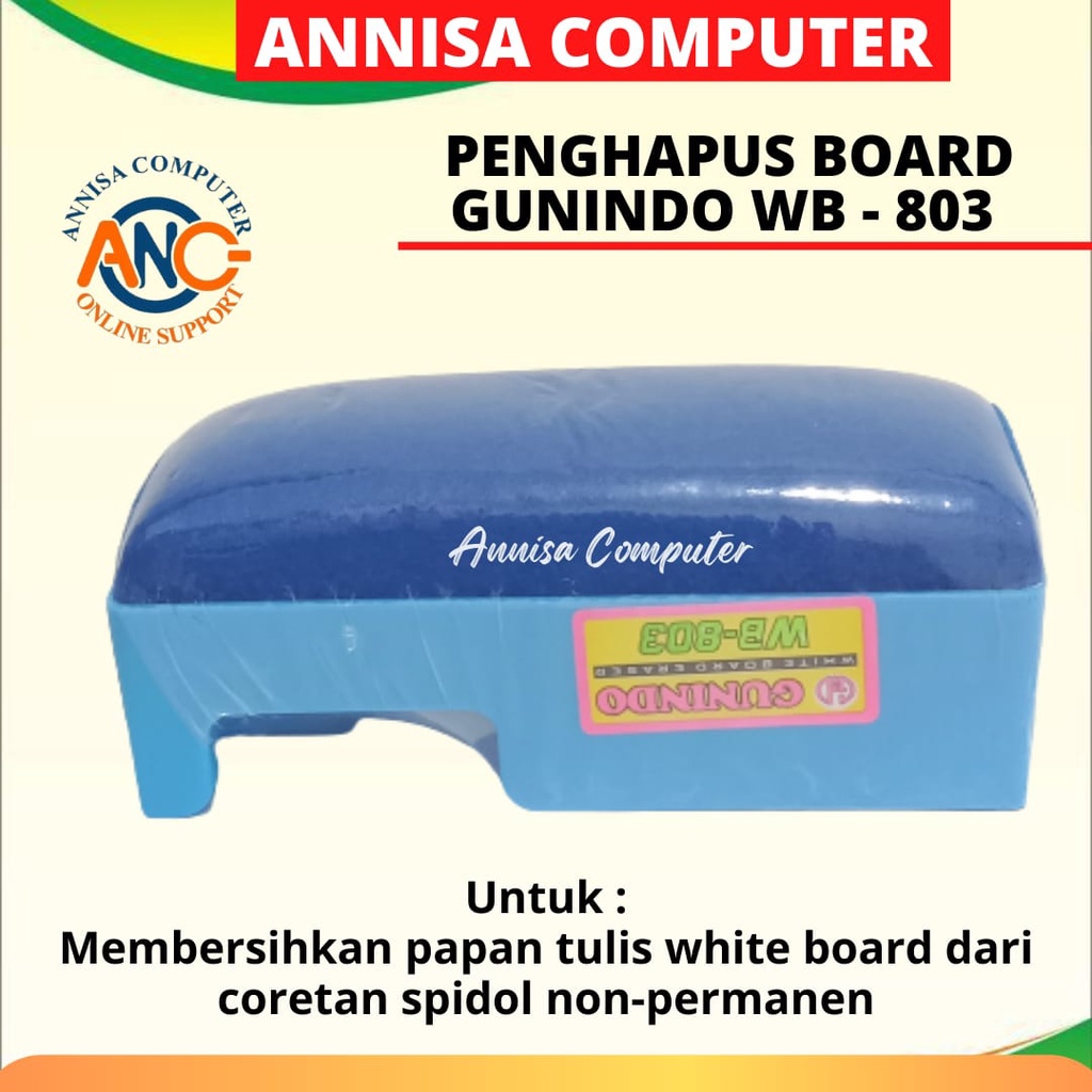 

Penghapus White Board Gunindo / Penghapus Papan tulis Kapur / Spidol