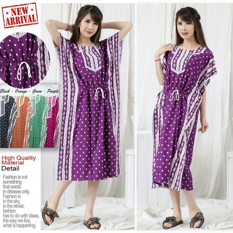 Daster Lowo Jumbo Catur Kekinian Bumil Busui Murah Adem Best Seller-LW POLKA
