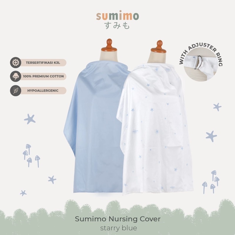 Sumimo NURSING COVER / AURORA Apron Menyusui / Kain Penutup Ibu Menyusui (Free Pouch)