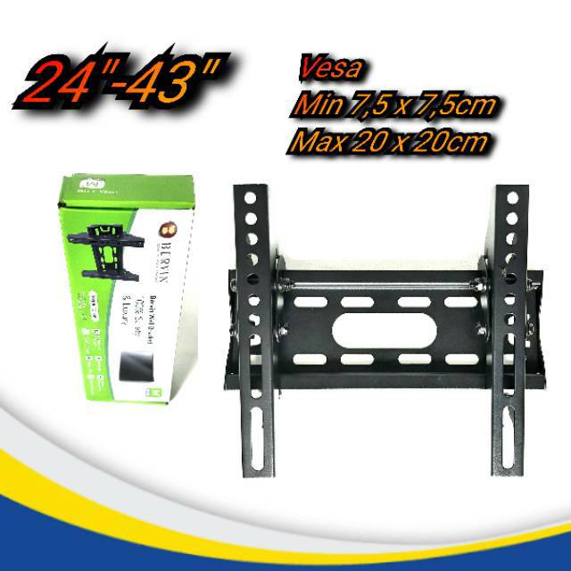 BERVIN Bracket TV 24-43 Inch Universal Adjustable Tilt