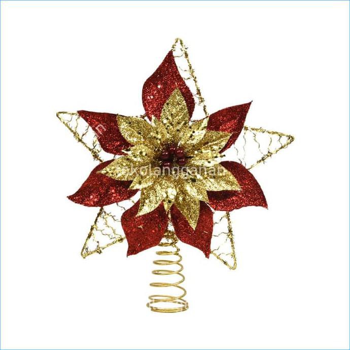 Dijual Noelle Dekorasi Pohon Natal Flower Star Terlaris