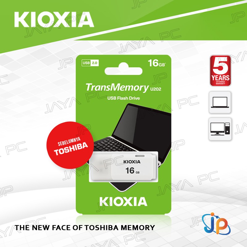 Flash Disk KIOXIA U202 16GB - Flashdisk 16 GB USB 2.0