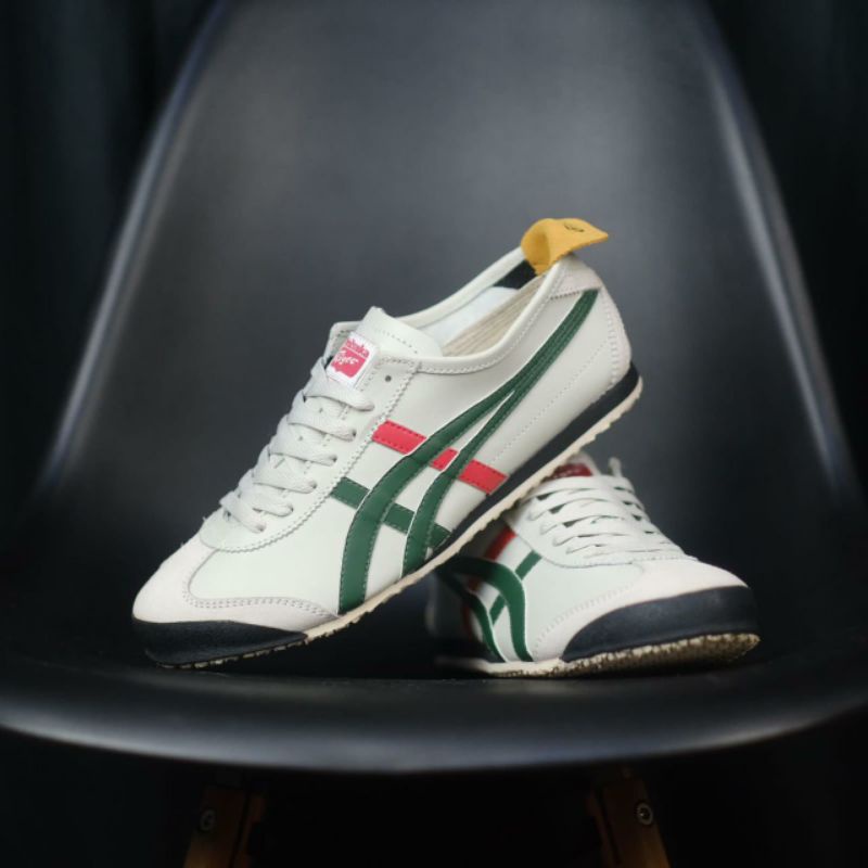 sepatu onitsuka tiger mexico 66 white green red original BNWB