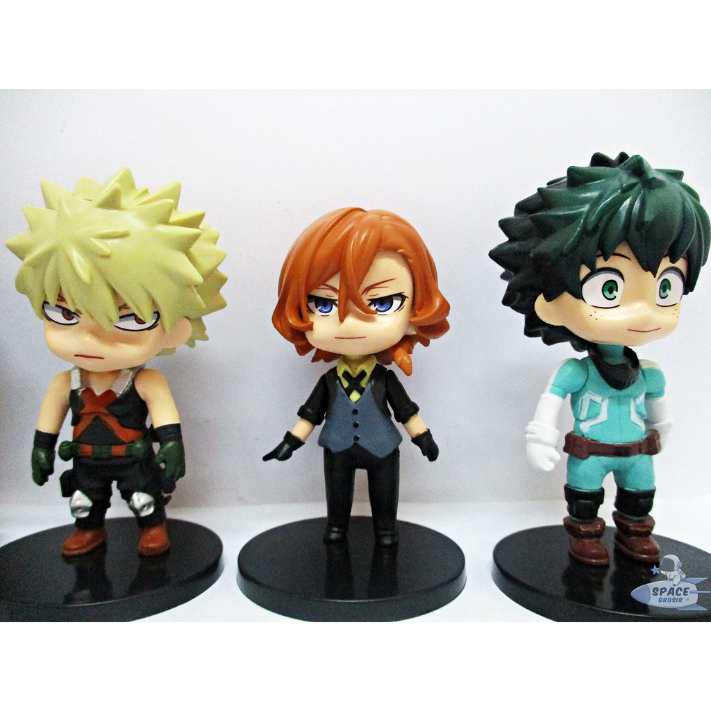 Action Figure Mainan Pajangan Boku no Hero Academia x Bungo Stray Dogs Dazaii Chuya My Hero Academia Anime Set