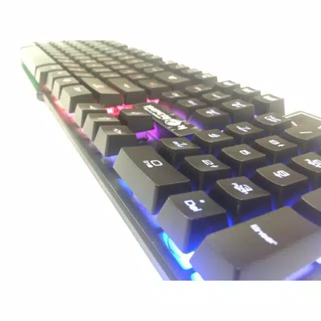 Keyboard Gaming Semi Mechanical Imperion Warrior 10 Keyboard Gaming Wired Backlight 3 Mode LED