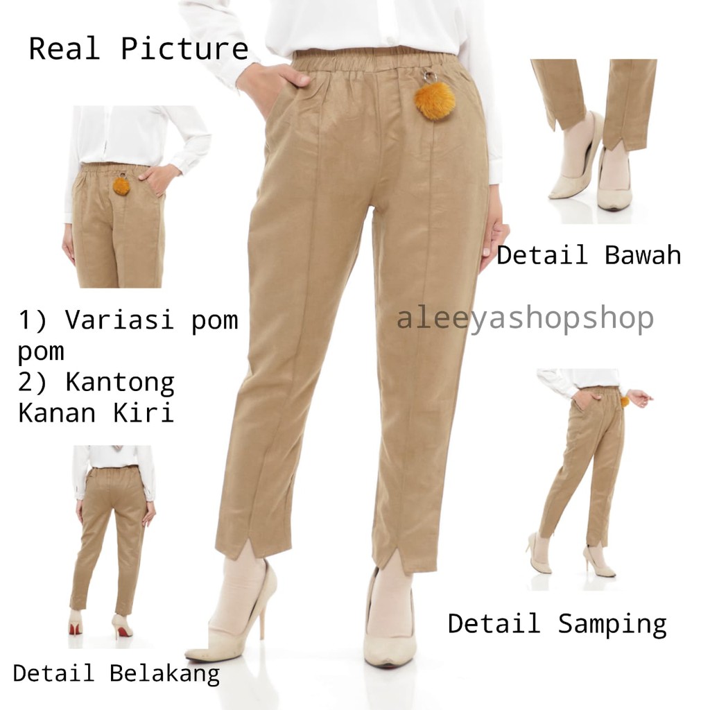 Celana Suede Tali Serut / Carla Pants Suede