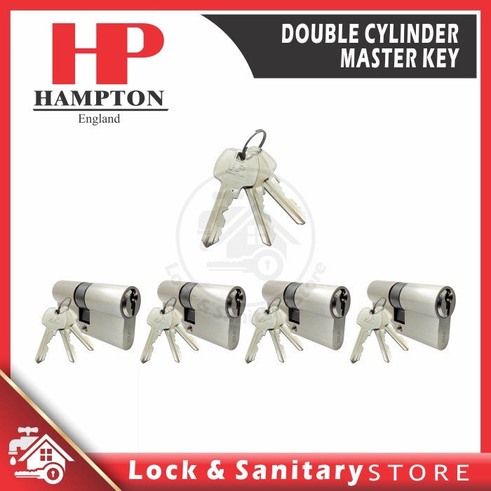 Master Key 4 Cylinder HAMPTON BR DL 60mm SN Silinder Kunci Master Key
