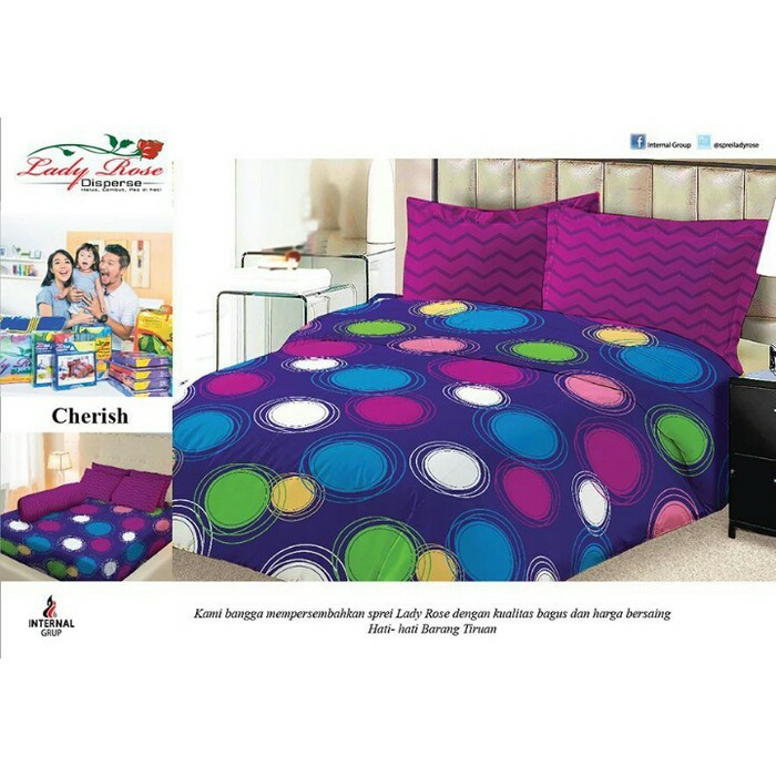 SPREI LADY ROSE CHERISH No 1 KING 180 SEPRAI POLKADOT SPREI LADY ROSE CHERISH No 1 KING 180 SEPRAI POLKADOT