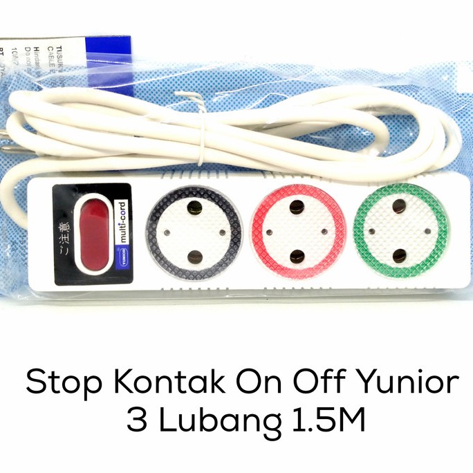 Stop Kontak yunior 3Lubang 1.5m