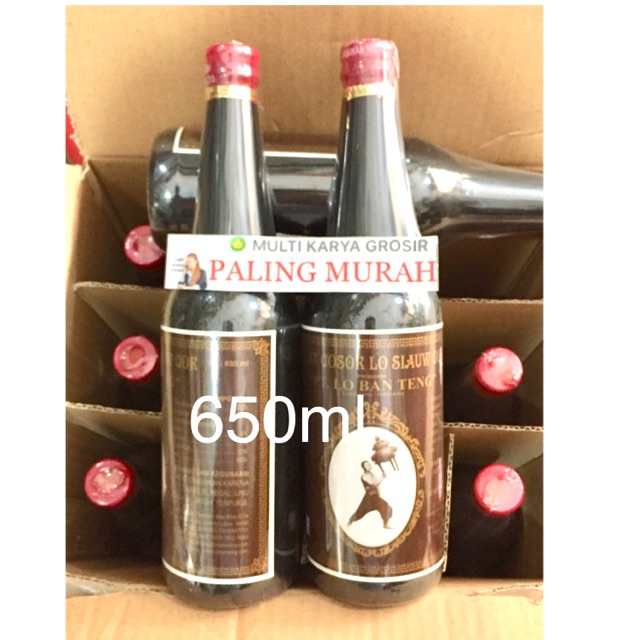 Arak Gosok Lo Ban Teng 650ml ASLI lobanteng TUTUP MERAH BESAR