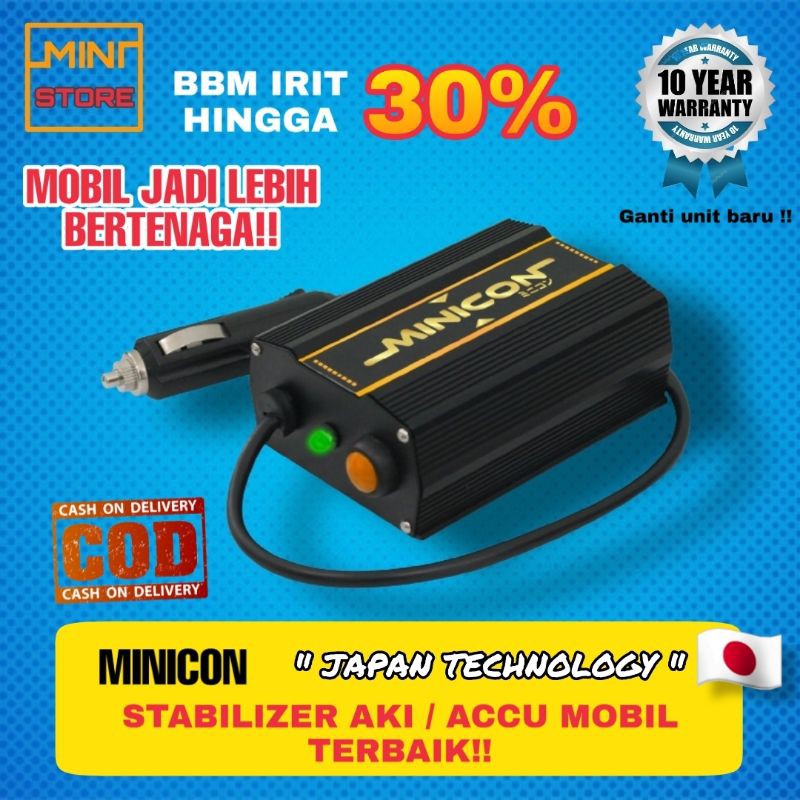 MINICON VOLT STABILIZER AKI ACCU MOBIL ORIGINAL GARANSI 10 TAHUN