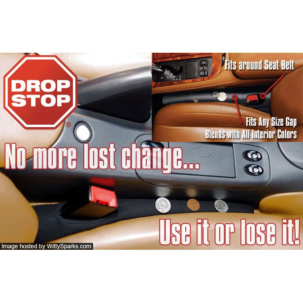 Drop Stop Seat Gap Filler - Sepasang ( 2 pcs ) Pembatas Tempat Duduk Mobil