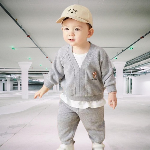 TokoMilkan Setelan Anak Laki Laki Lucu Pollar Bear Kids | Pakaian Lucu Umur 1-6 Tahun