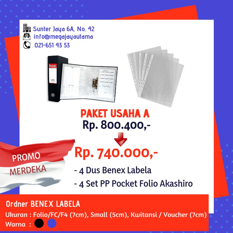 

Paket Usaha ATK A - MINIMAL 2 PAKET JAKARTA BEKASI FREE ONGKIR