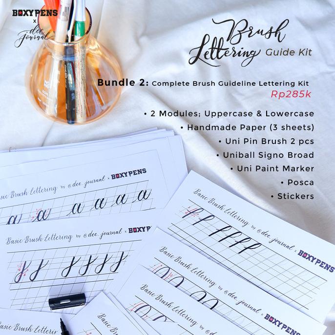 

Brush Lettering Guide Kit Bundle 2