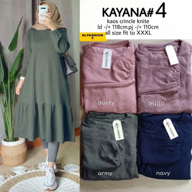 Kayana Tunik - Tunik Knit Rajut LD 106+ / Midi Dress / R.13 -  323-6531