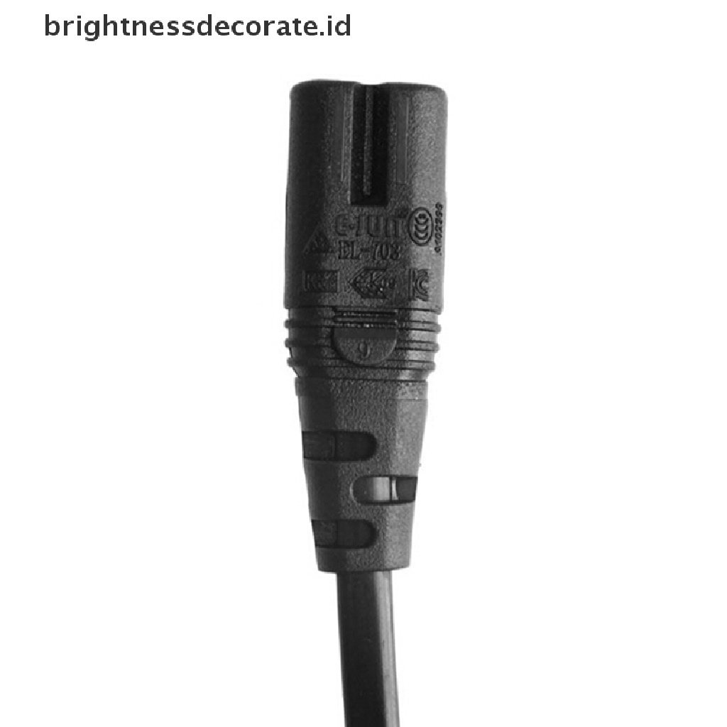 Kabel Extension Power Adapter Iec320 2-pin C7 Female Ke C8 Male Panjang 8