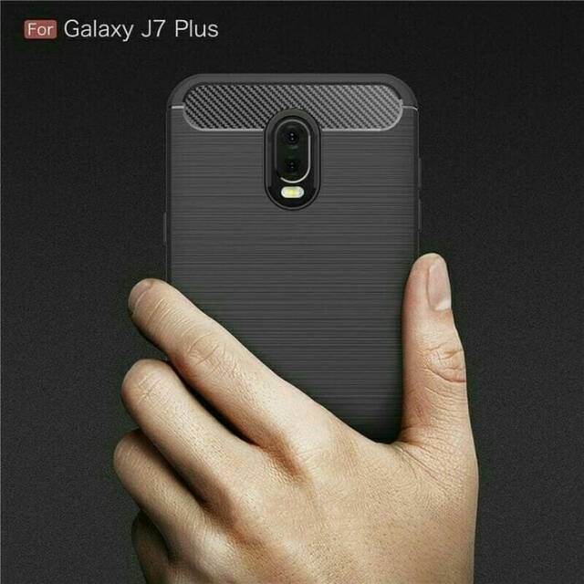 Case Samsung Galaxy J7Plus J7 Plus Case Softcase Ultrathin Silicon BKN Hardcase Backdoor