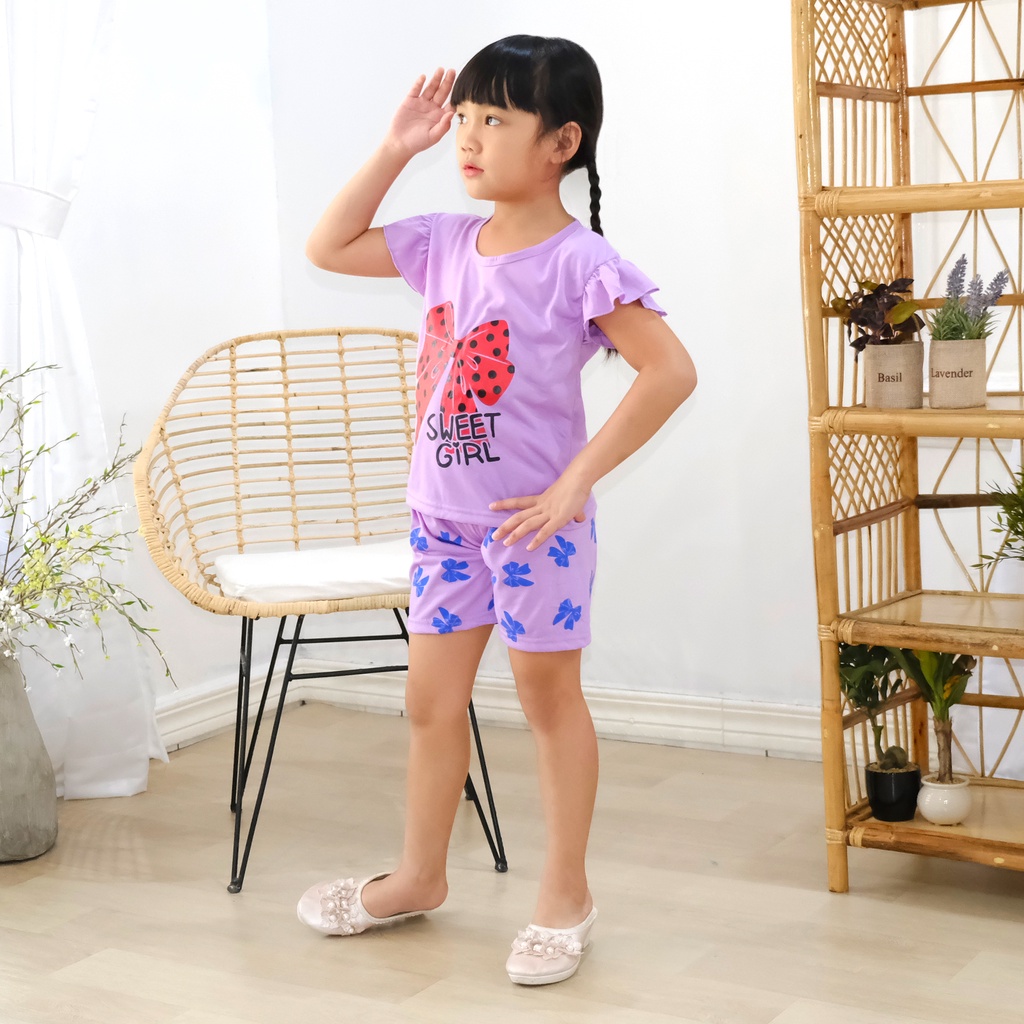 V&amp;Z kids- RUFFLE TEE/baju anak setelan anak perempuan/kaos anak murah/baju anak cewek/atasan anak/baju murah anak/setelan anak bayi/baju anak lucu/setelan corak