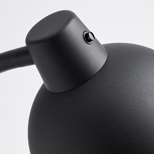 SKURUP Lampu sorot jepit hitam