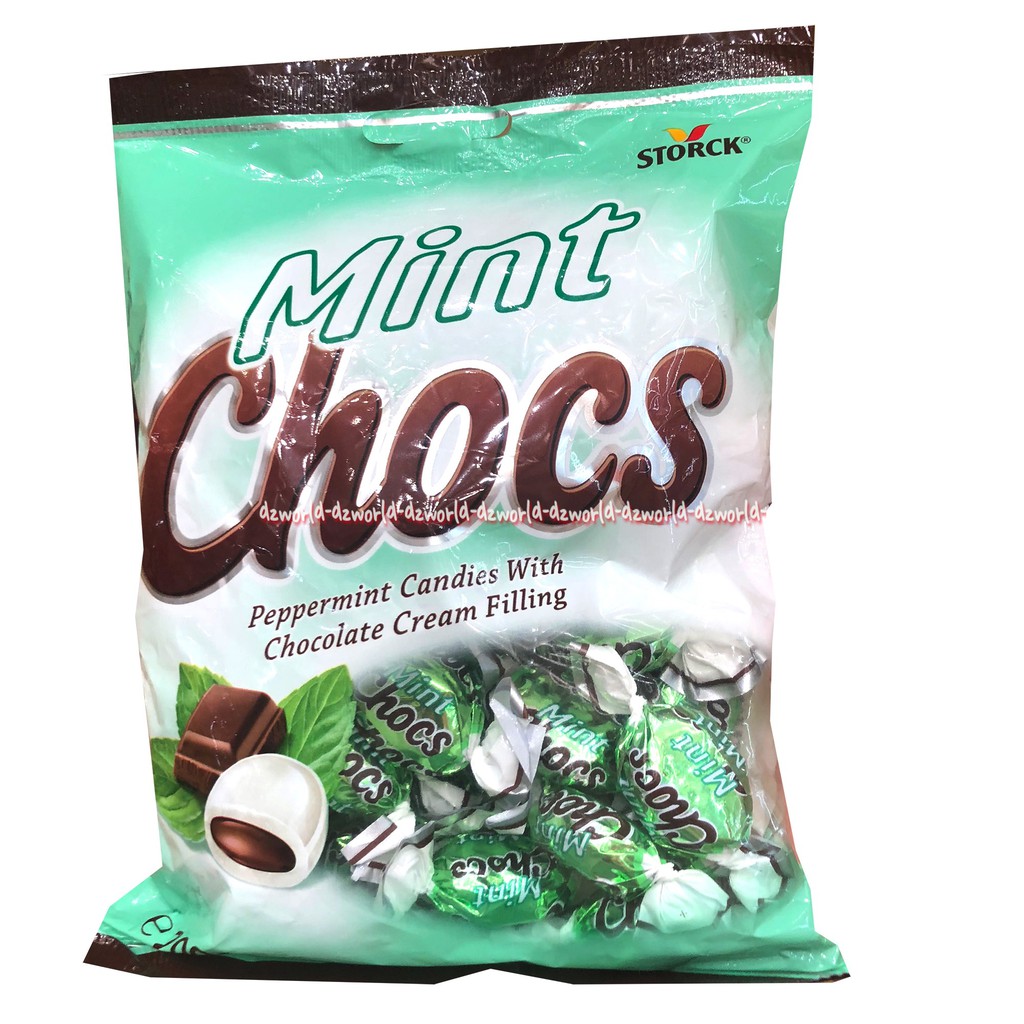 Mint Chocs Storck 200gr Peppermint Candies With Chocolate Perment Mint Isi Coklat Stroks Min Coc Cock