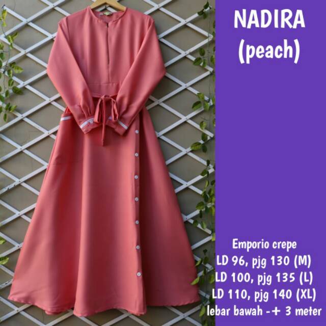 Nadira dress gamis murah berkualitas