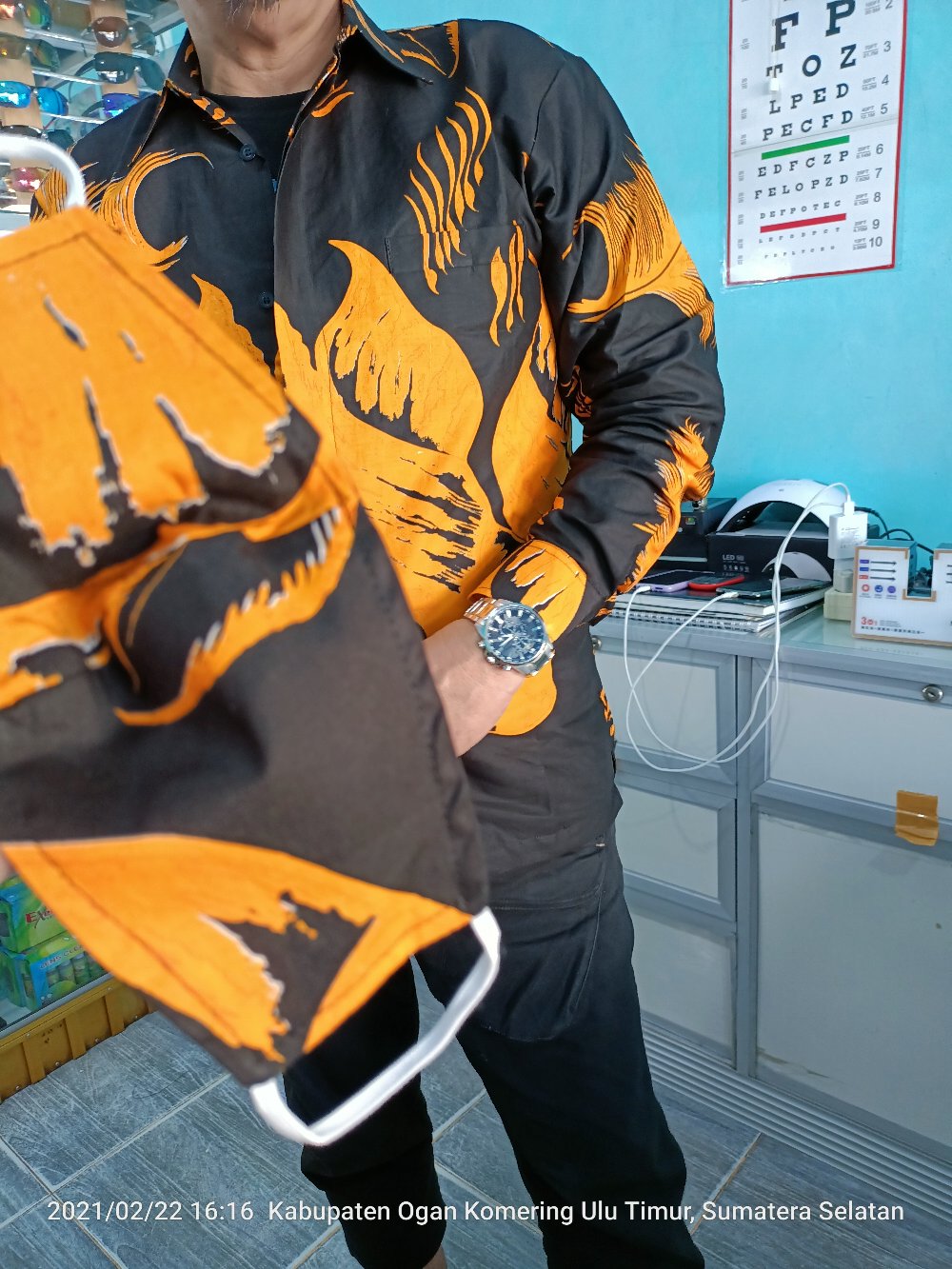 Ada Xxxl 5xl Big Size  Batik Pria Lengan Panjang Motif Seno Kuning Size M-xxxl Solo  Jumbo 7