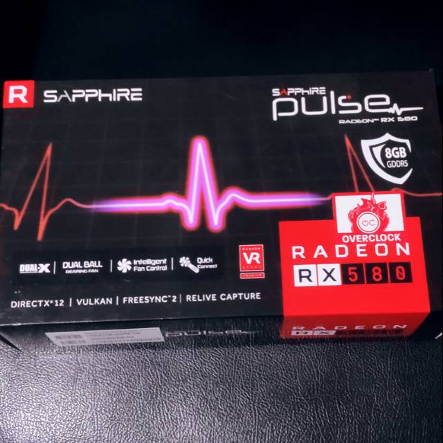 VGA Sapphire pulse rx 580 8gb 256bit DDR5
