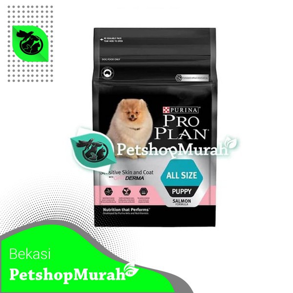 Makanan Anjing Proplan all size puppy sensitive 2.5 Kg Dog Food Senstive Skin 2.5kg