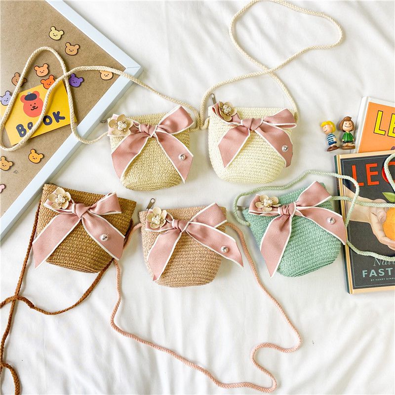 FT39 Tas Anak mini bag lucu pita cantik selempang wanita bahu